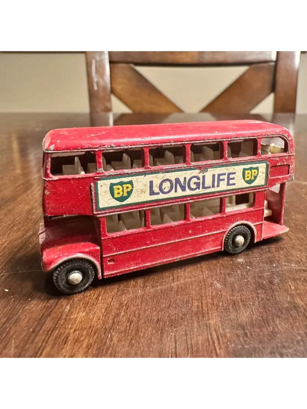 Vintage Lesney Matchbox Series No. 5 Red Routemaster Bus Diecast